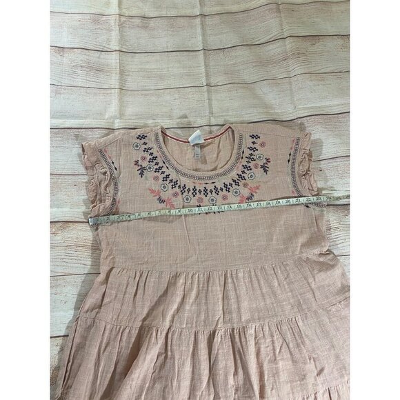Knox Rose Women's Dusty Rose Sleeveless Embroidered Dress - XXL - Picture 8 of 12